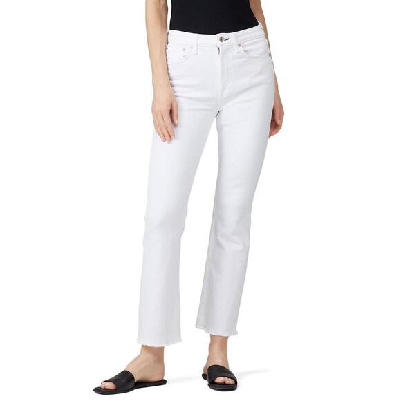 rag & bone Nina High Rise Ankle Flare Size 25 White Jeans Stretch Denim *flaw - Picture 4 of 14